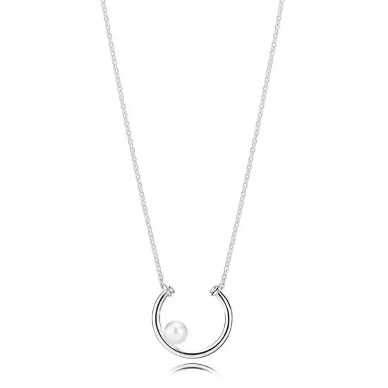 (bild till) PANDORA Contemporary Pearl Halsband 397526P