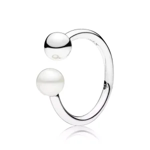 (bild till) PANDORA Contemporary Pearl Ring 197573P