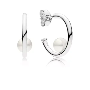(bild till) PANDORA Contemporary Pearls Creoler 297528P