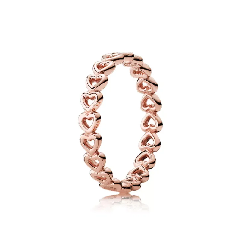 (bild till) PANDORA Band of Hearts Ring 180177