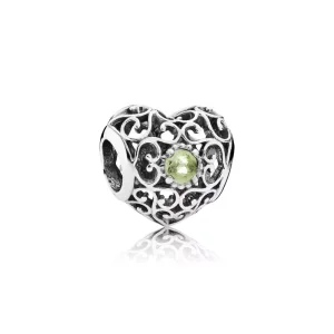 (bild till) Pandora Berlock Augusti Signaturhjärta - 791784Pe