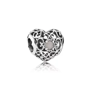 (bild till) Pandora Berlock Juni Signaturhjärta - 791784Msg