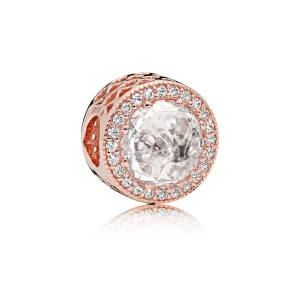 (bild till) Pandora Berlock Strålande Hjärtan 14 Karat Roséguld - 781725Cz