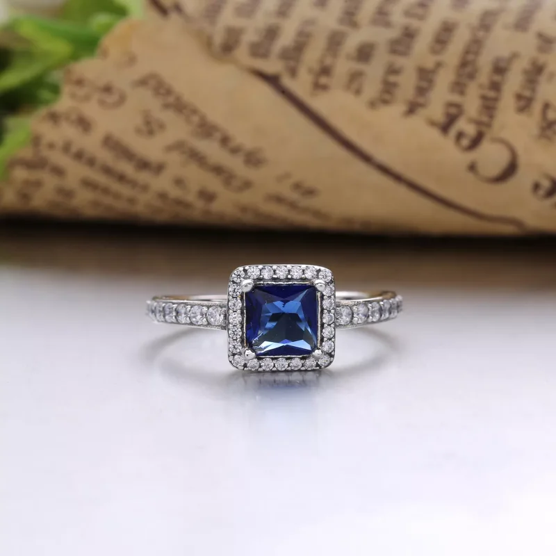 (bild till) PANDORA Blue Timeless Elegance, ring 190947NBT - View 2