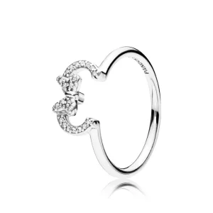 (bild till) PANDORA Disney Minnie Mouse Ears Silhouette Puzzle Ring 197509CZ