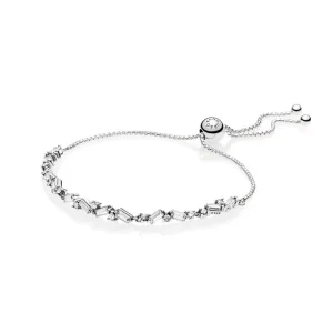 (bild till) PANDORA Glacial Beauty Sliding Armband 597558CZ