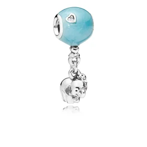 (bild till) Pandora Hängberlock Elefant & Blå Ballong - 797239En169