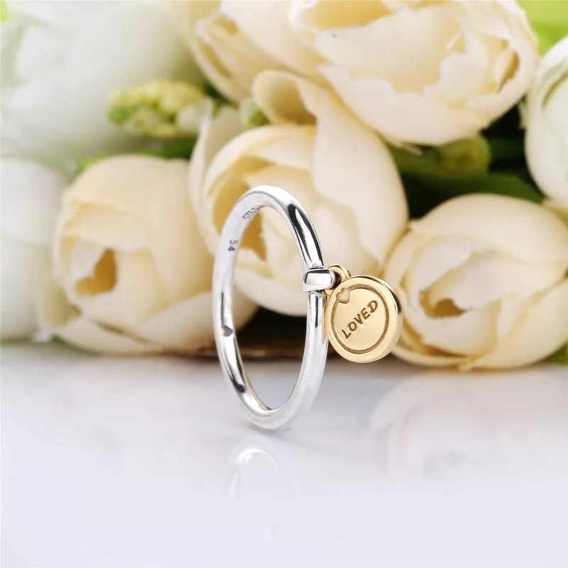 (bild till) PANDORA Medallion of Love Ring 167823 - View 2
