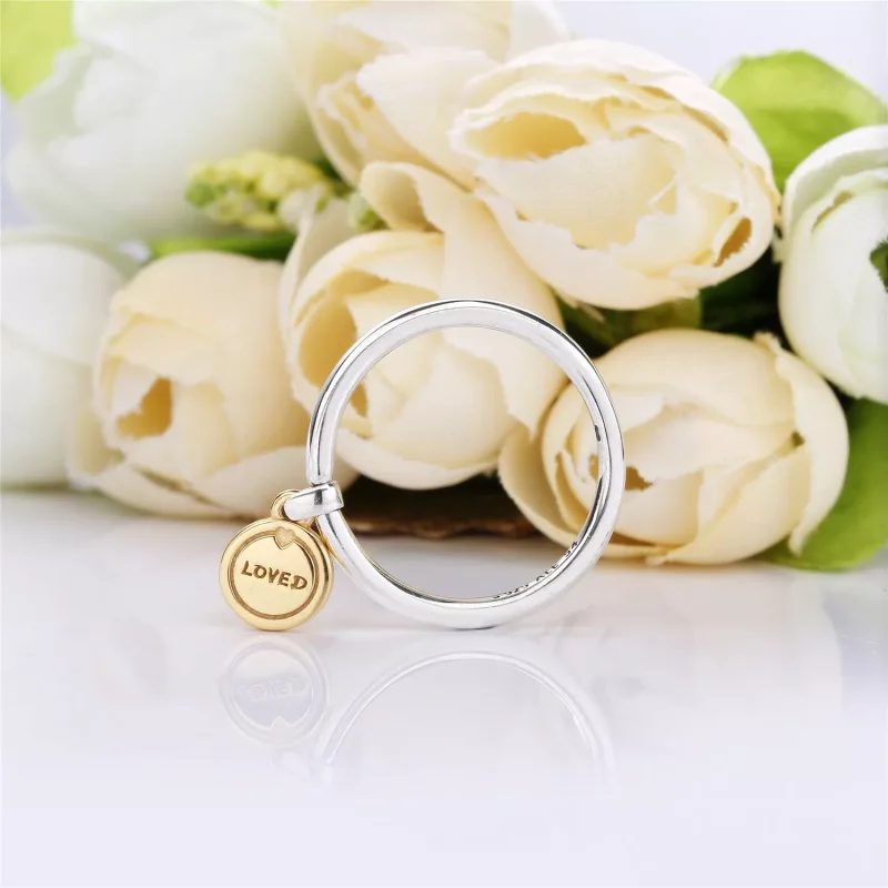 (bild till) PANDORA Medallion of Love Ring 167823 - View 3