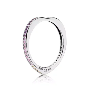 (bild till) PANDORA Multi-colour Arc of Love Ring 197095NRPMX