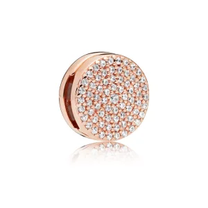 (bild till) Pandora Reflexions Dazzling Elegance Rose Clip Berlock 787583CZ