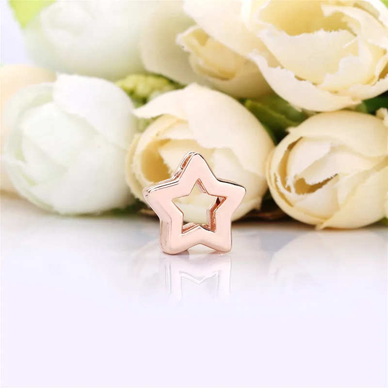 (bild till) Pandora Reflexions Sleek Star Rose Clip Berlock 787544 - View 2