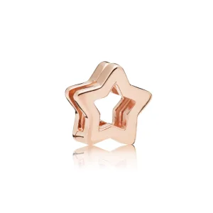 (bild till) Pandora Reflexions Sleek Star Rose Clip Berlock 787544