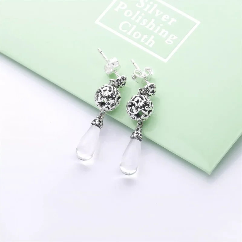 (bild till) Pandora Örhängen Regal Droppar - 297686Cz - View 2