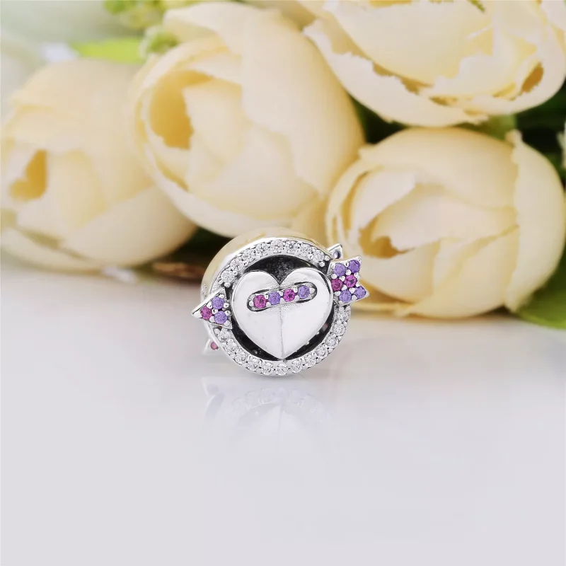 (bild till) PANDORA Sparkling Arrow & Heart Berlock 797827CZMX - View 2