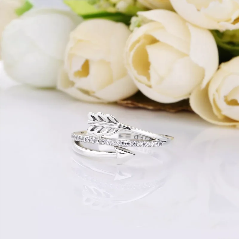 (bild till) PANDORA Sparkling Arrow Ring 197830CZ - View 3