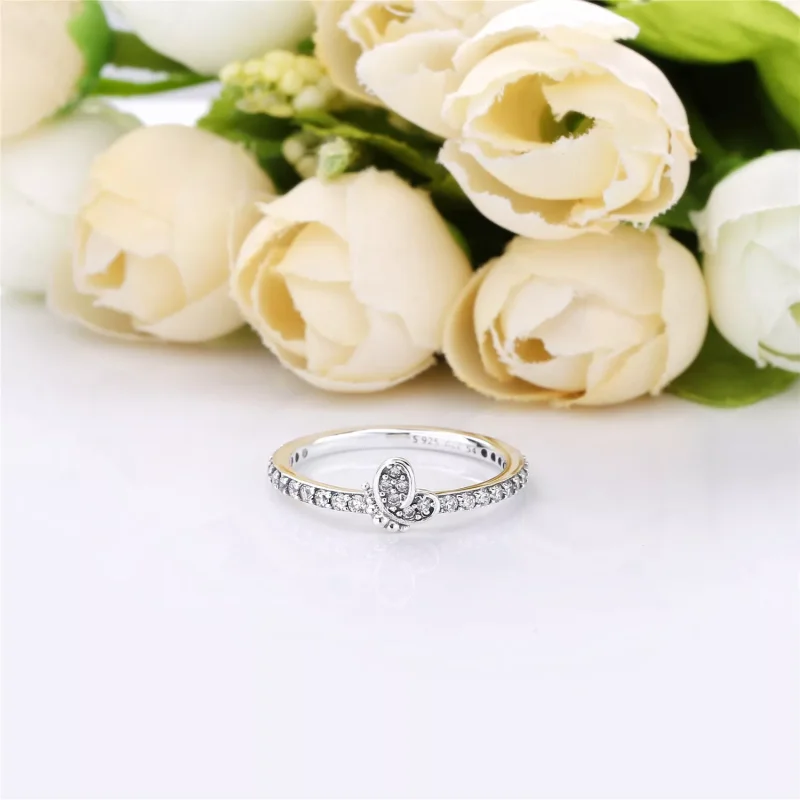 (bild till) PANDORA Bedazzling Butterfly Ring 197948CZ - View 3