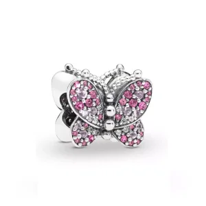 (bild till) PANDORA Bländande rosa fjäril Berlock 797882NCCMX