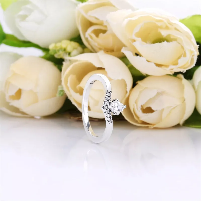 (bild till) PANDORA Classic Wish Ring 197790CZ - View 2