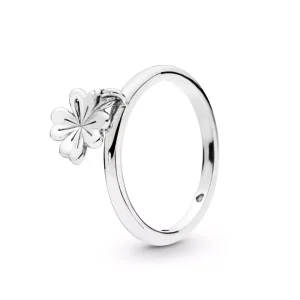 (bild till) PANDORA Dangling Clover Ring 197938