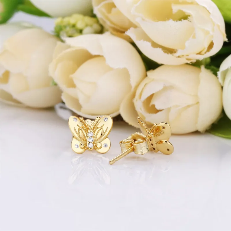 (bild till) PANDORA Decorative Butterflies Örhängen 267921CZ - View 3