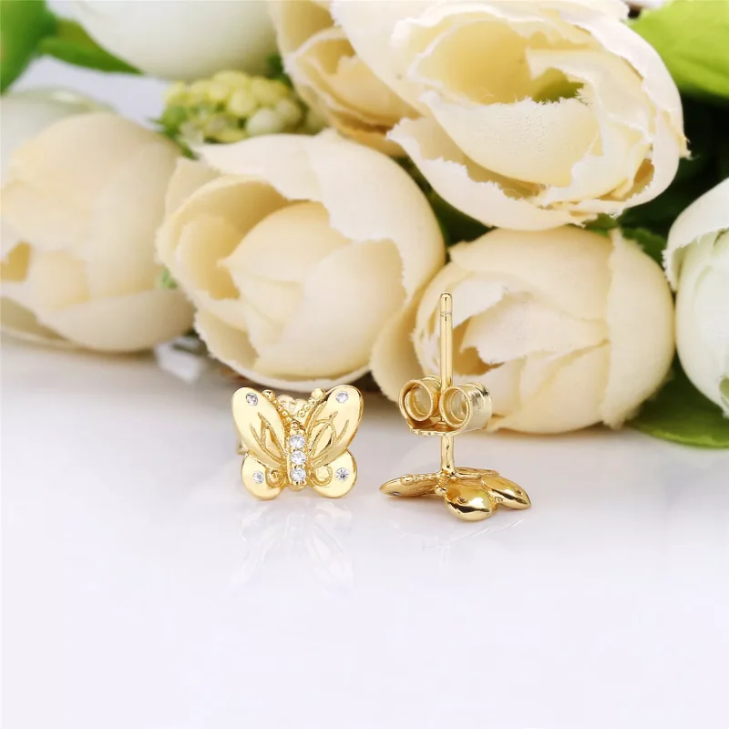 (bild till) PANDORA Decorative Butterflies Örhängen 267921CZ - View 4
