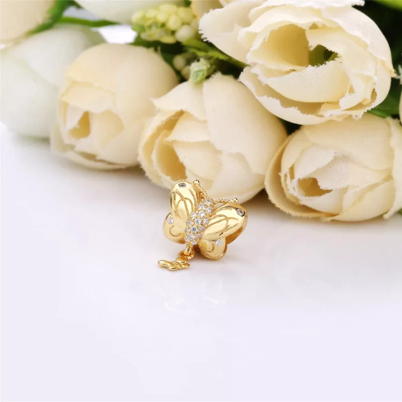 (bild till) PANDORA Decorative Butterfly Berlock Hängberlock 767899CZ - View 2