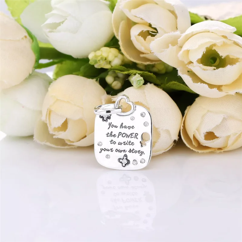 (bild till) PANDORA Female Empowerment Motto Hängsmycke 397916CZ - View 2