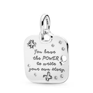 (bild till) PANDORA Female Empowerment Motto Hängsmycke 397916CZ