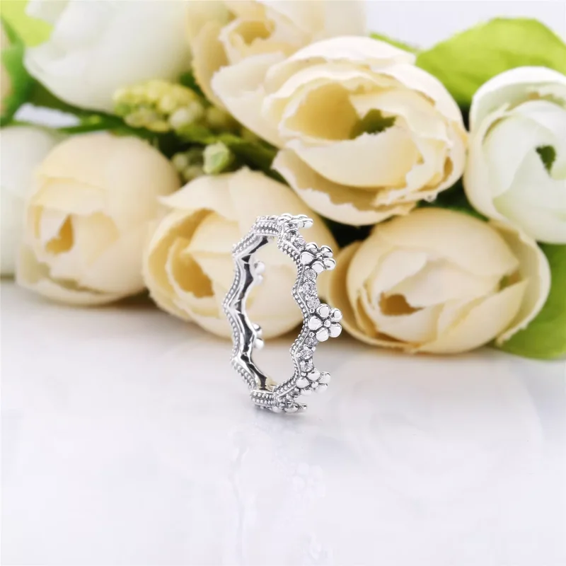 (bild till) PANDORA Flower Crown Ring 197924CZ - View 2