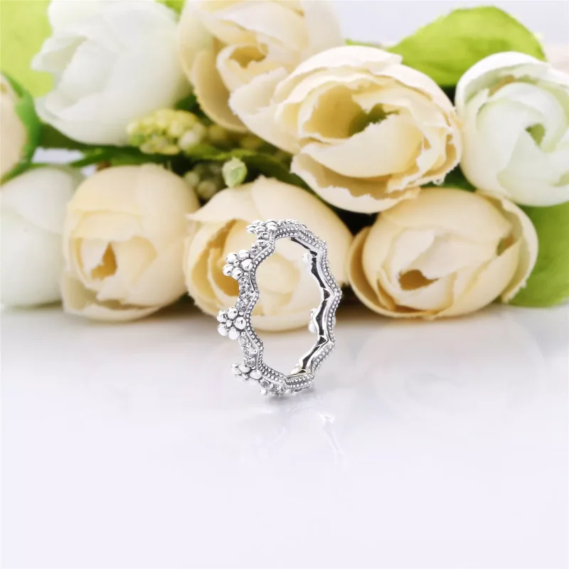 (bild till) PANDORA Flower Crown Ring 197924CZ - View 4