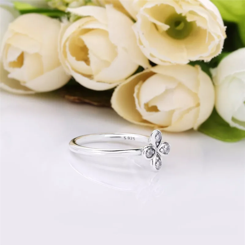 (bild till) PANDORA Four-Petal Flower Ring 197967CZ - View 4