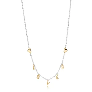 (bild till) Pandora Halsband Älskade Manus 14 Karats Guldpläterad - 367818