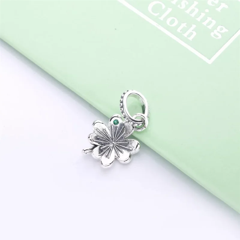 (bild till) PANDORA Lucky Four-Leaf Clover Hängsmycke 397965NAG - View 2
