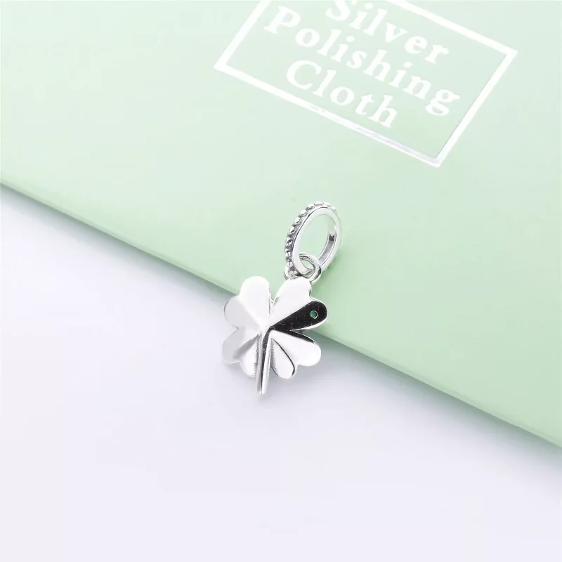 (bild till) PANDORA Lucky Four-Leaf Clover Hängsmycke 397965NAG - View 4
