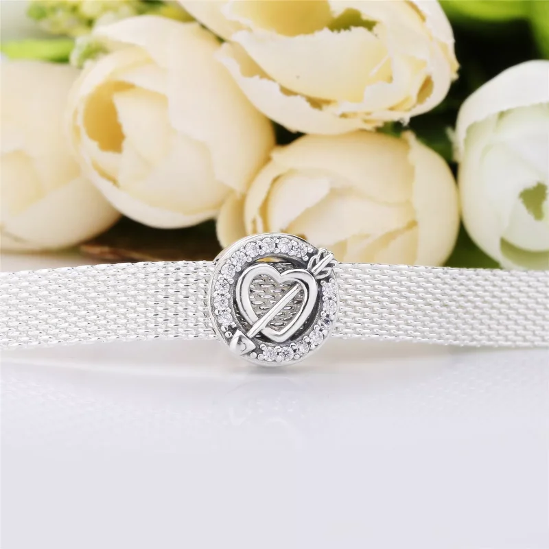 (bild till) Pandora Reflexions Asymmetric Heart & Arrow Clip Berlock 797793C - View 3