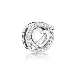 (bild till) Pandora Reflexions Asymmetric Heart & Arrow Clip Berlock 797793C