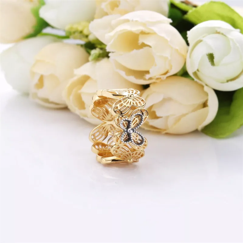 (bild till) Pandora Ring Openwork Fjärilar - 167947 - View 2
