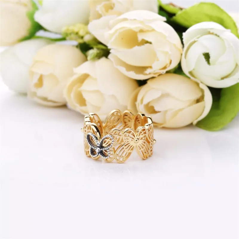 (bild till) Pandora Ring Openwork Fjärilar - 167947 - View 4