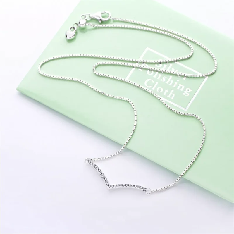 (bild till) PANDORA Shimmering Wish Halsband 397802CZ - View 3