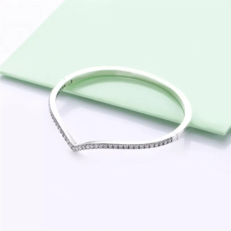 (bild till) PANDORA Skimrande önskan Armring 597837CZ - View 2