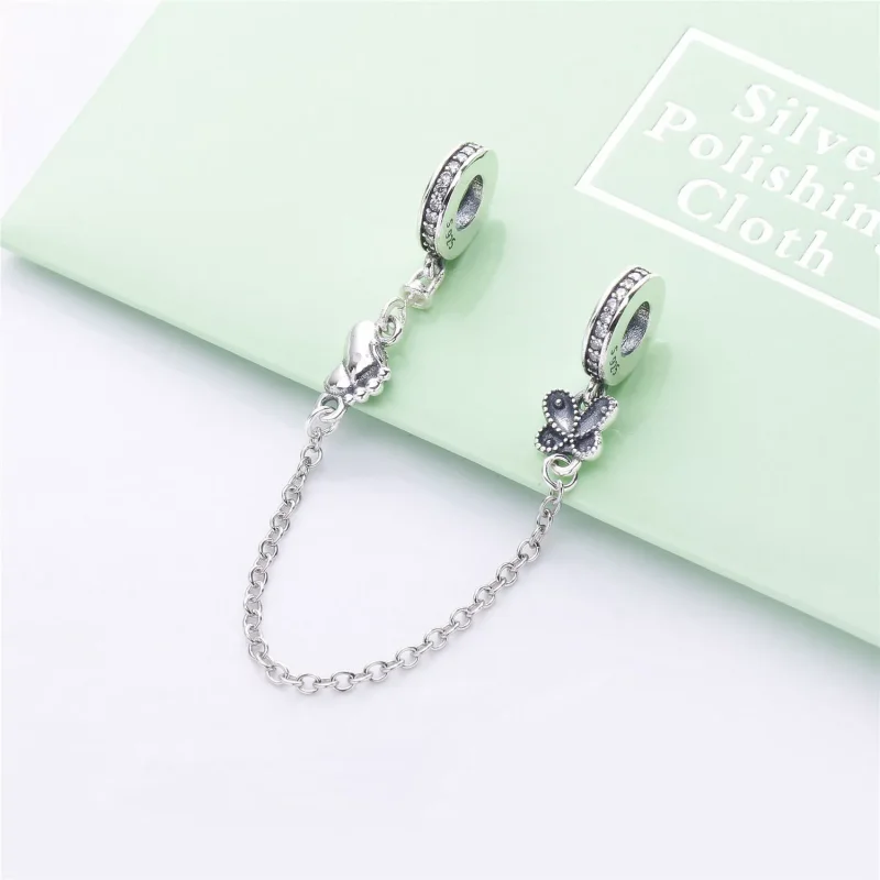 (bild till) PANDORA Decorative Butterflies Säkerhetskedja 797865CZ - View 2