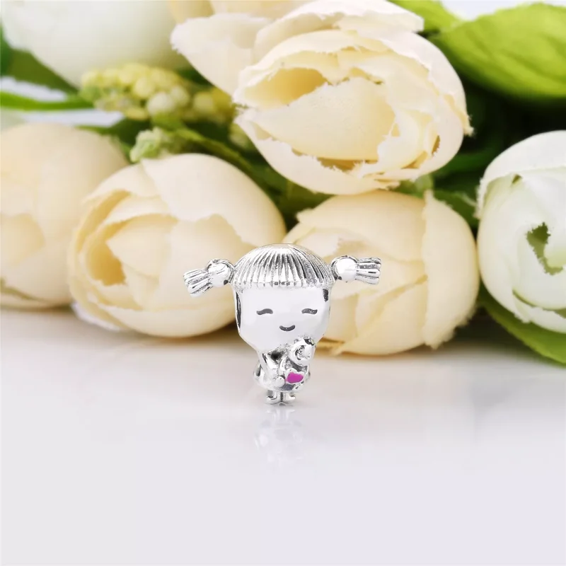 (bild till) PANDORA Flicka med Pigtails Berlock 798016EN160 - View 2