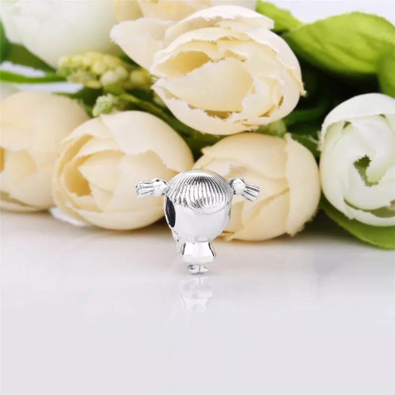 (bild till) PANDORA Flicka med Pigtails Berlock 798016EN160 - View 3