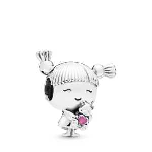 (bild till) PANDORA Flicka med Pigtails Berlock 798016EN160