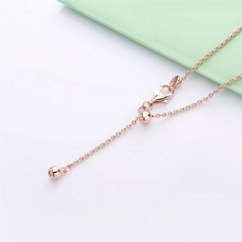 (bild till) Pandora Halsband Persikoblomma Blomma 14 Karat Roséguld - 388101Ncc - View 5
