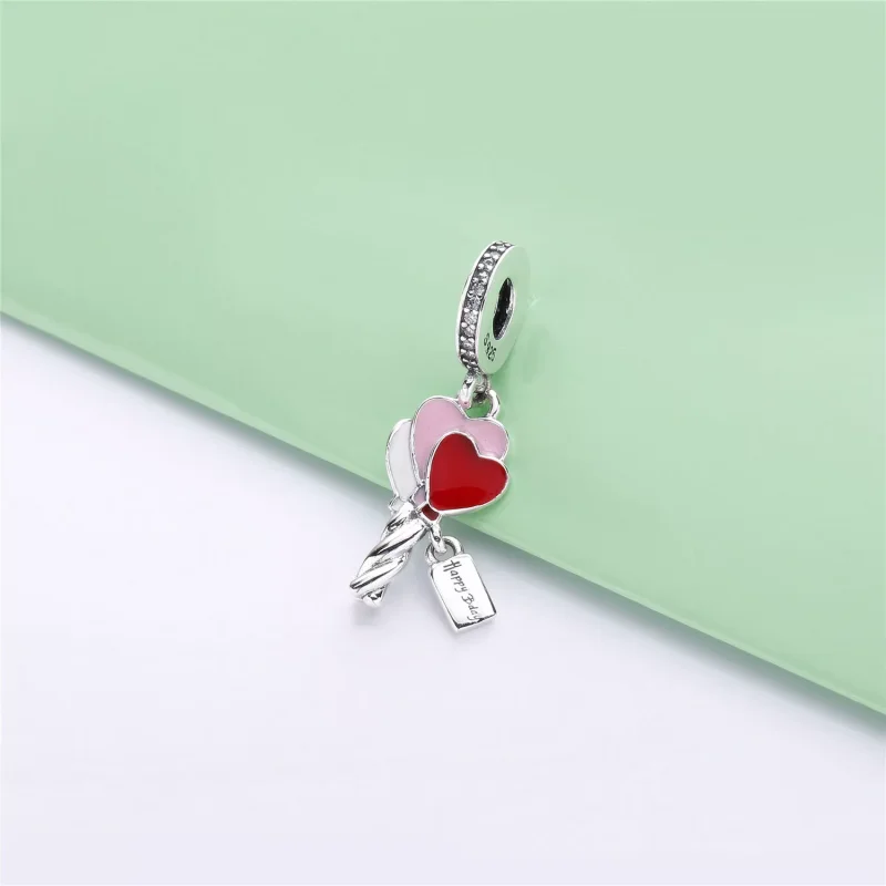 (bild till) PANDORA Heart Balloons Hängberlock 798076CZ - View 2