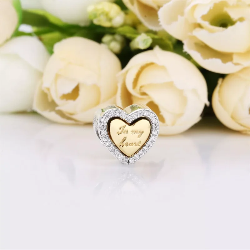 (bild till) PANDORA I mitt hjärta Berlock 767606CZ - View 2