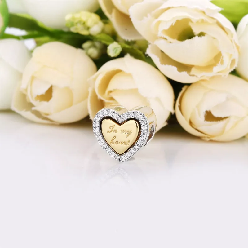 (bild till) PANDORA I mitt hjärta Berlock 767606CZ - View 3