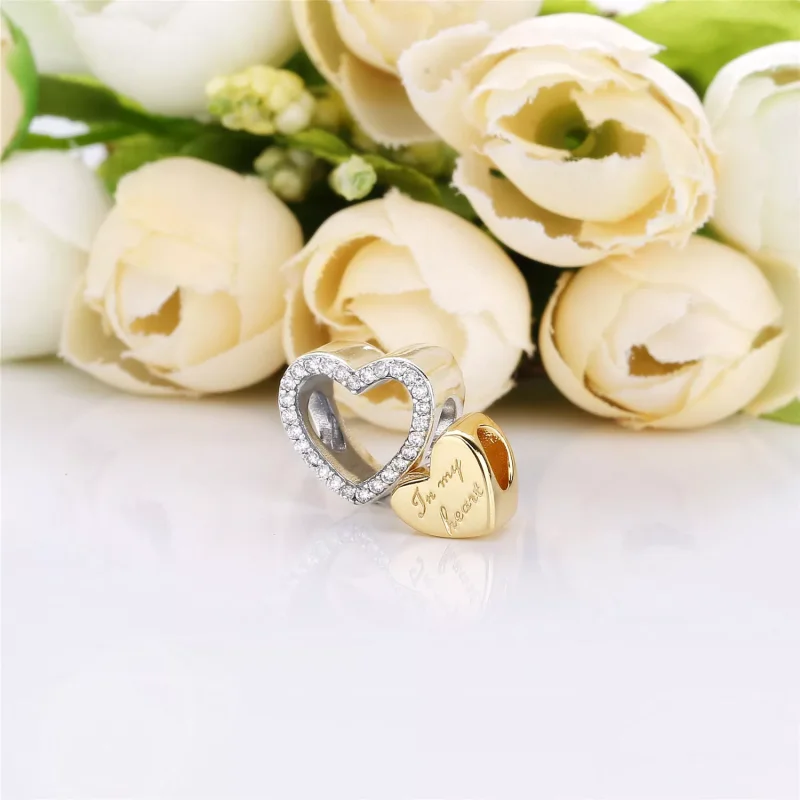(bild till) PANDORA I mitt hjärta Berlock 767606CZ - View 4